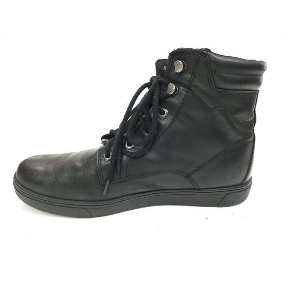 Harley-Davidson Men\'s Size 12 M Watkins Black Leather Motorcycle Boots D93758 main image 11